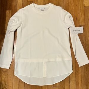 Athleta Long Sleeve White Top